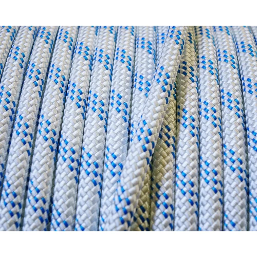 English Braids Static Line Tutus Rope - 11mm Blue Fleck, Sold By The Metre (UK Made)